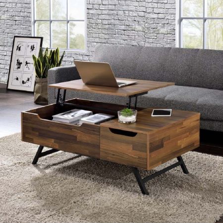 A Drawer Teak 60cm Depth Lifting Coffee Table